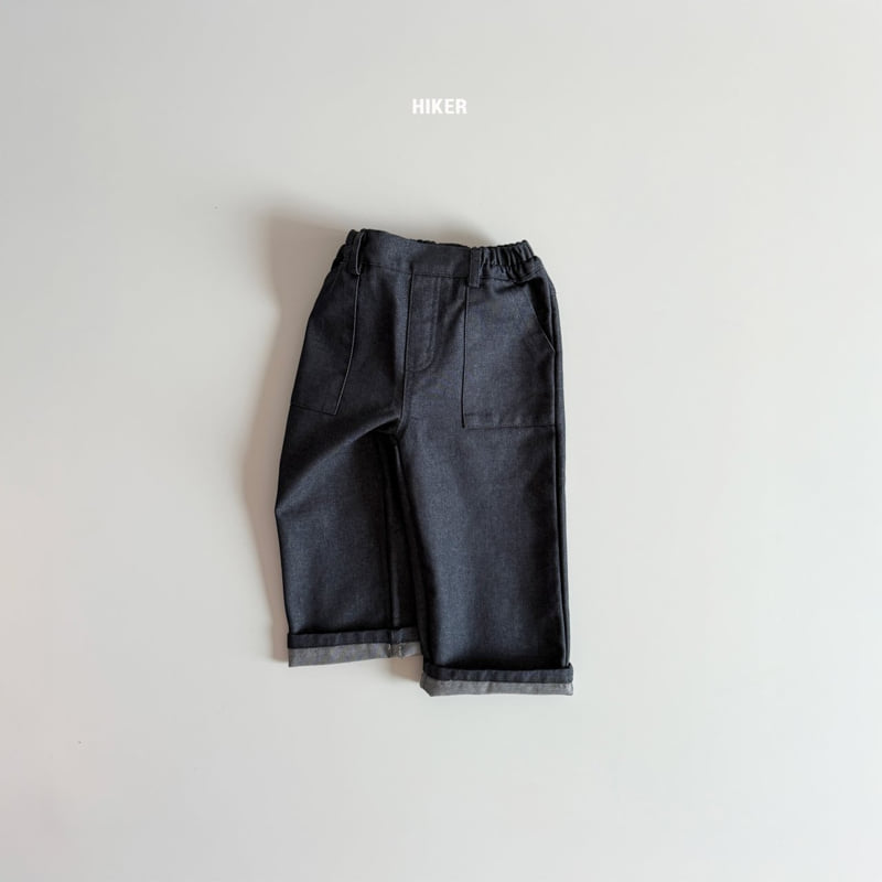 Hiker - Korean Children Fashion - #Kfashion4kids - Preppy Raw Denim Pants - 4