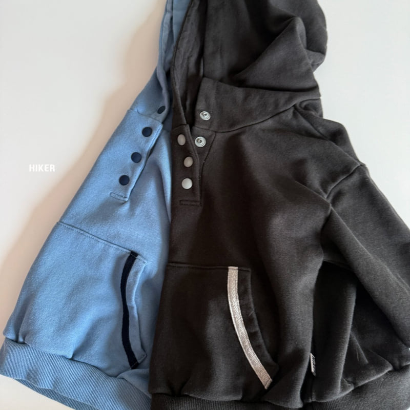 Hiker - Korean Children Fashion - #littlefashionista - Derby Button Hoodie - 2