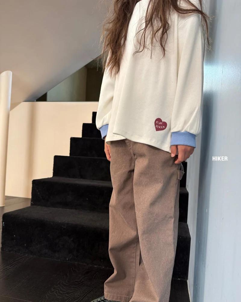 Hiker - Korean Children Fashion - #littlefashionista - Love Ribbed Tee - 11