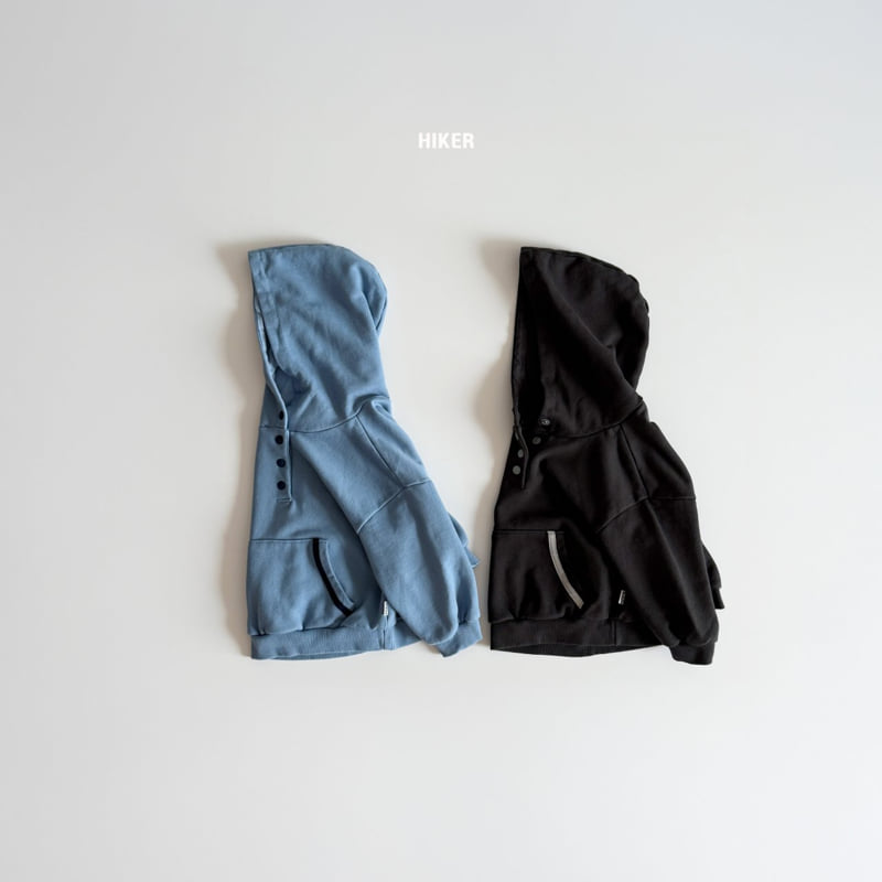 Hiker - Korean Children Fashion - #magicofchildhood - Derby Button Hoodie - 3