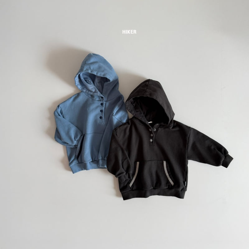 Hiker - Korean Children Fashion - #magicofchildhood - Derby Button Hoodie - 4