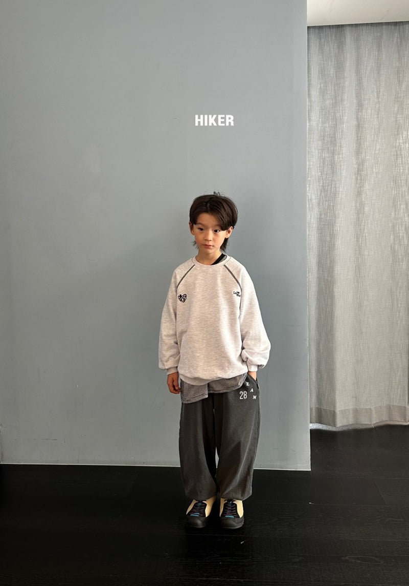 Hiker - Korean Children Fashion - #prettylittlegirls - Love You Embroidery Raglan Sweatshirt - 8