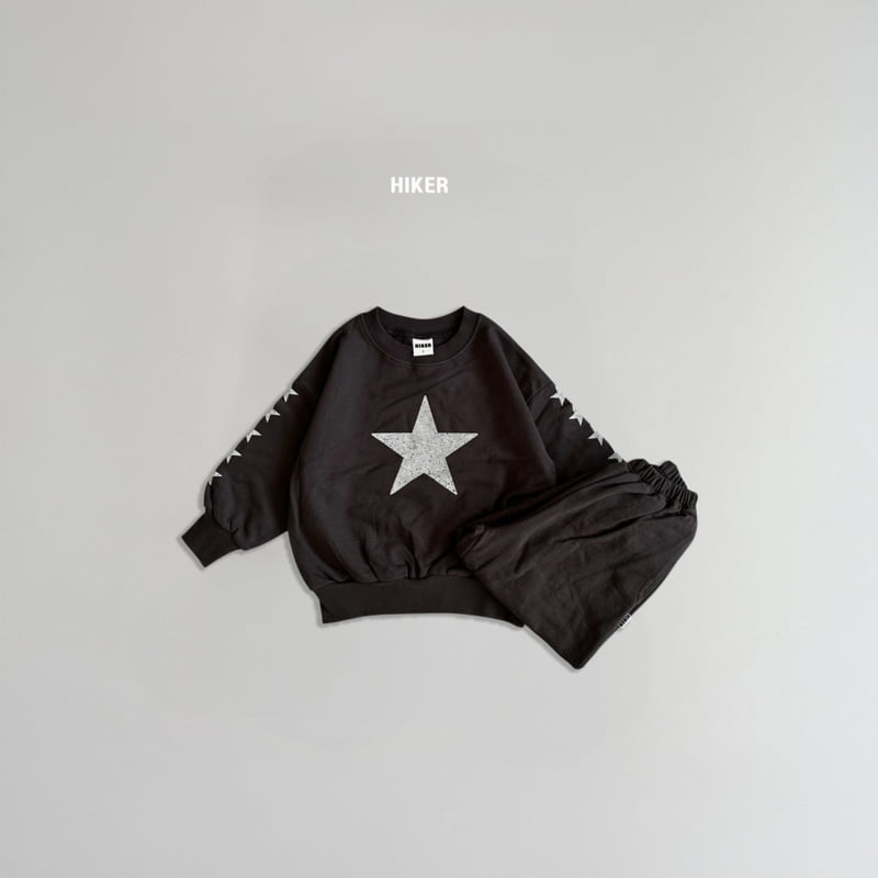 Hiker - Korean Children Fashion - #toddlerclothing - Planned Star Star Star Set - 4
