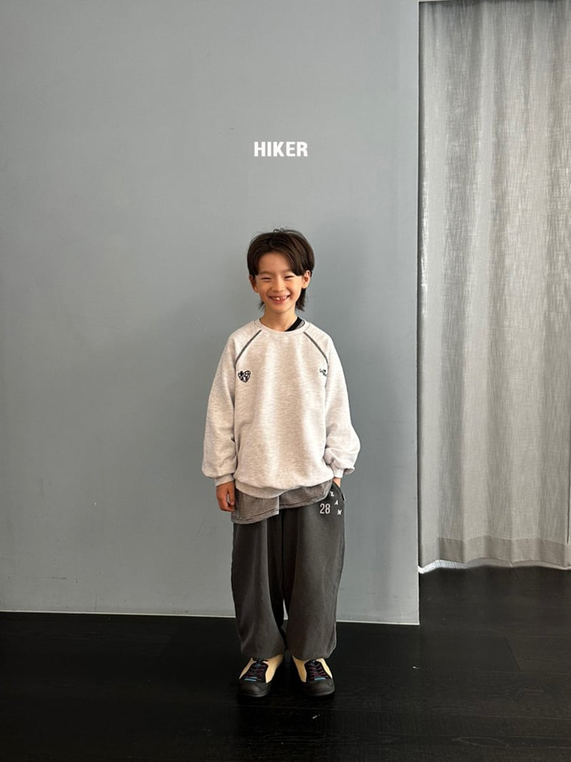 Hiker - Korean Children Fashion - #todddlerfashion - Love You Embroidery Raglan Sweatshirt - 9