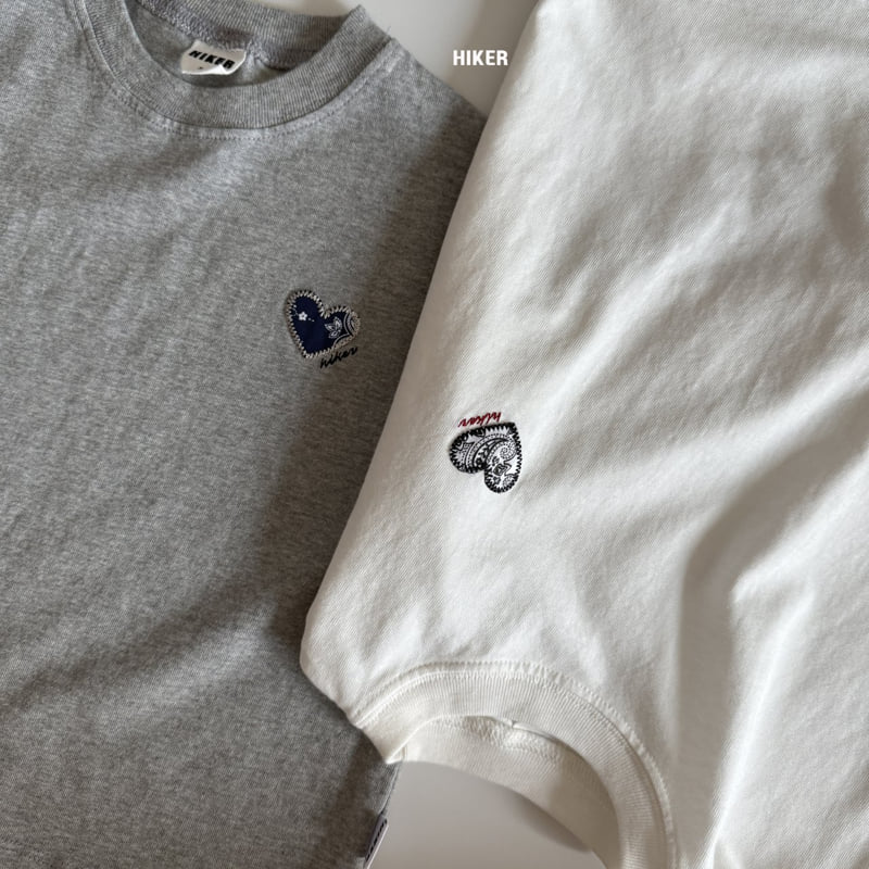 Hiker - Korean Children Fashion - #todddlerfashion - Paisley Heart Ribbed Tee - 6
