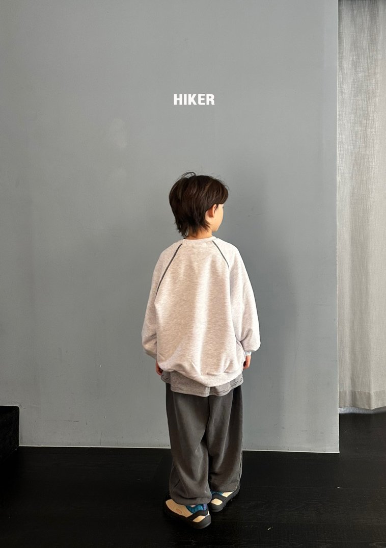 Hiker - Korean Children Fashion - #toddlerclothing - Love You Embroidery Raglan Sweatshirt - 10