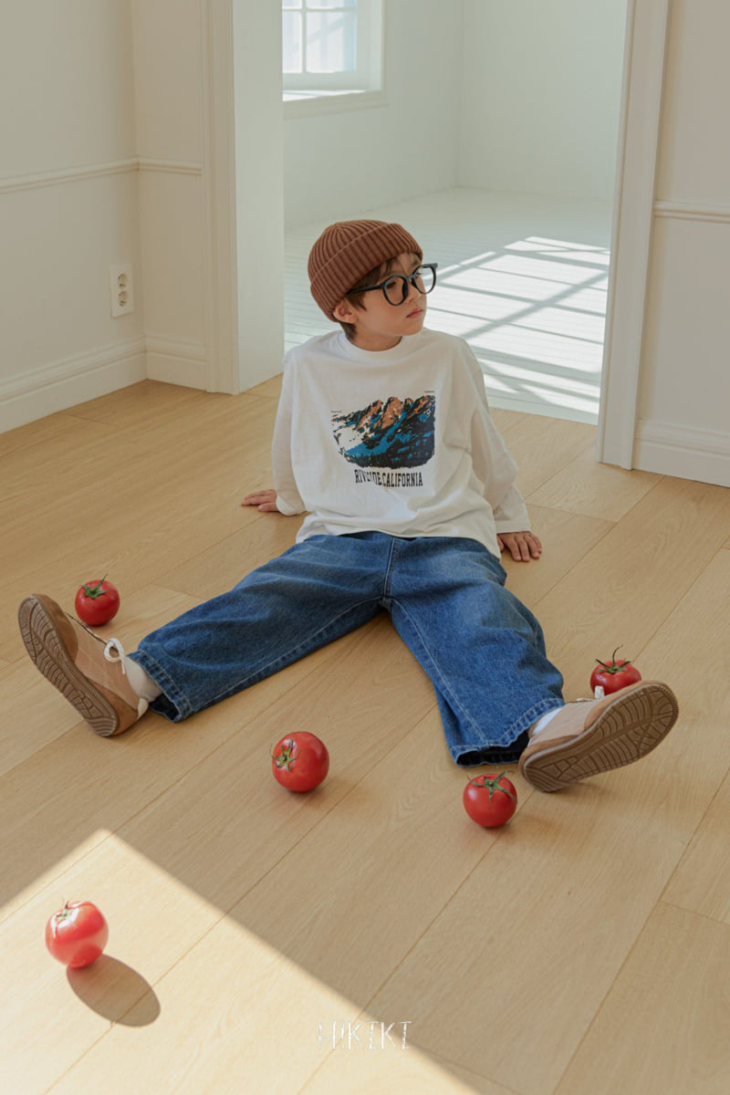 Hikiki - Korean Children Fashion - #Kfashion4kids - Washed Curve Jeans - 12