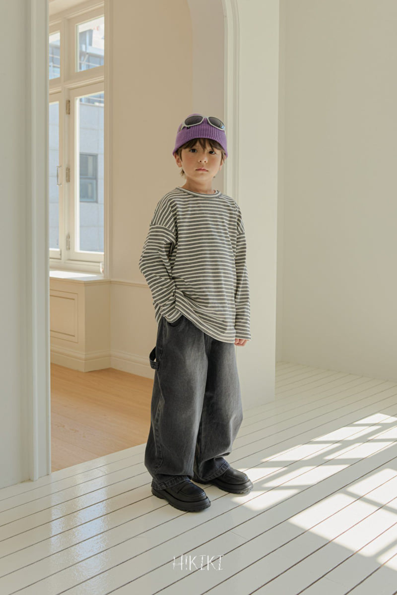 Hikiki - Korean Children Fashion - #childrensboutique - Washed Curve Jeans - 5