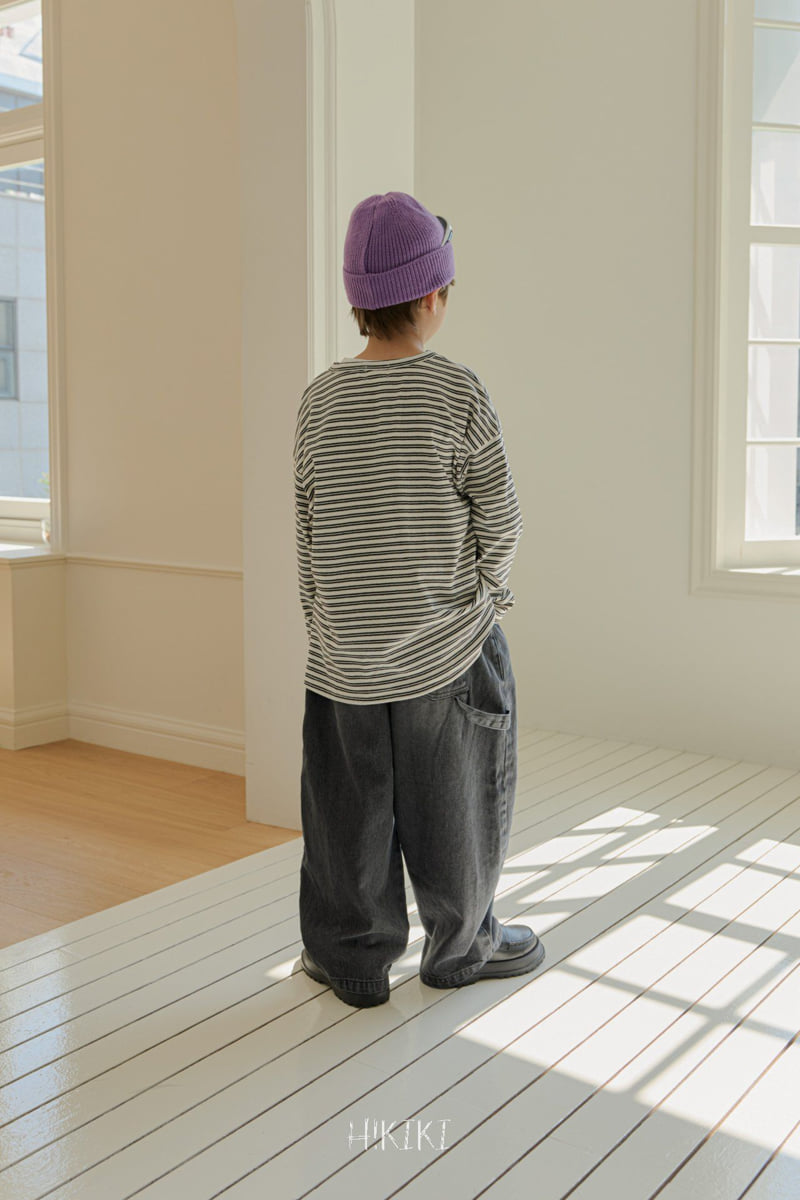 Hikiki - Korean Children Fashion - #designkidswear - Washed Curve Jeans - 6