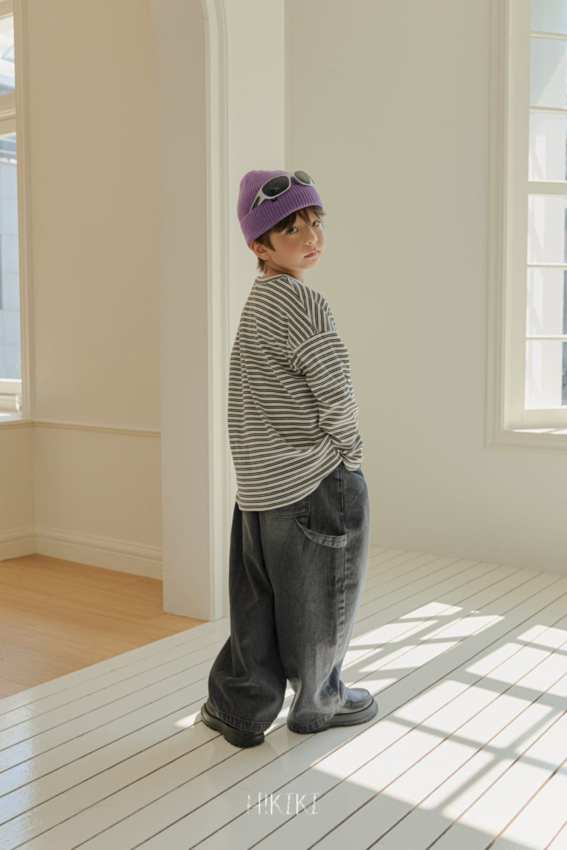 Hikiki - Korean Children Fashion - #discoveringself - Washed Curve Jeans - 7
