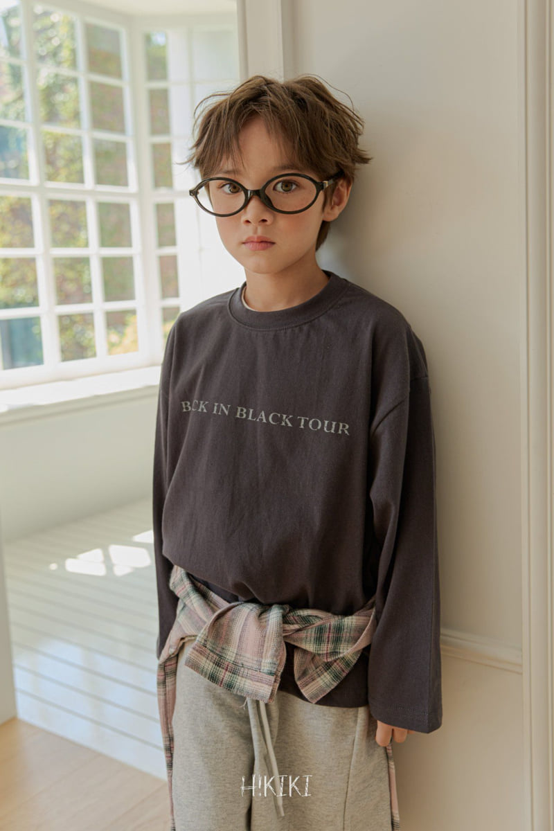 Hikiki - Korean Children Fashion - #designkidswear - Black Tour Tee - 4