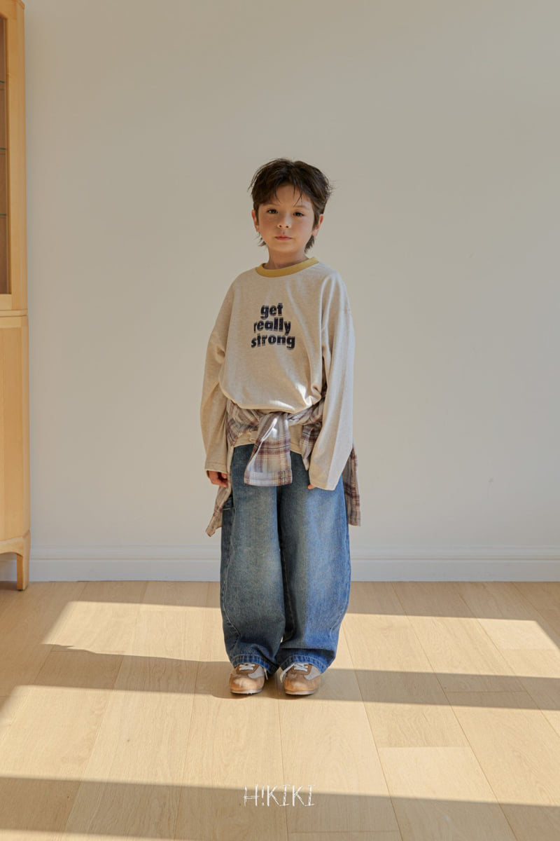 Hikiki - Korean Children Fashion - #fashionkids - Washed Curve Jeans - 8