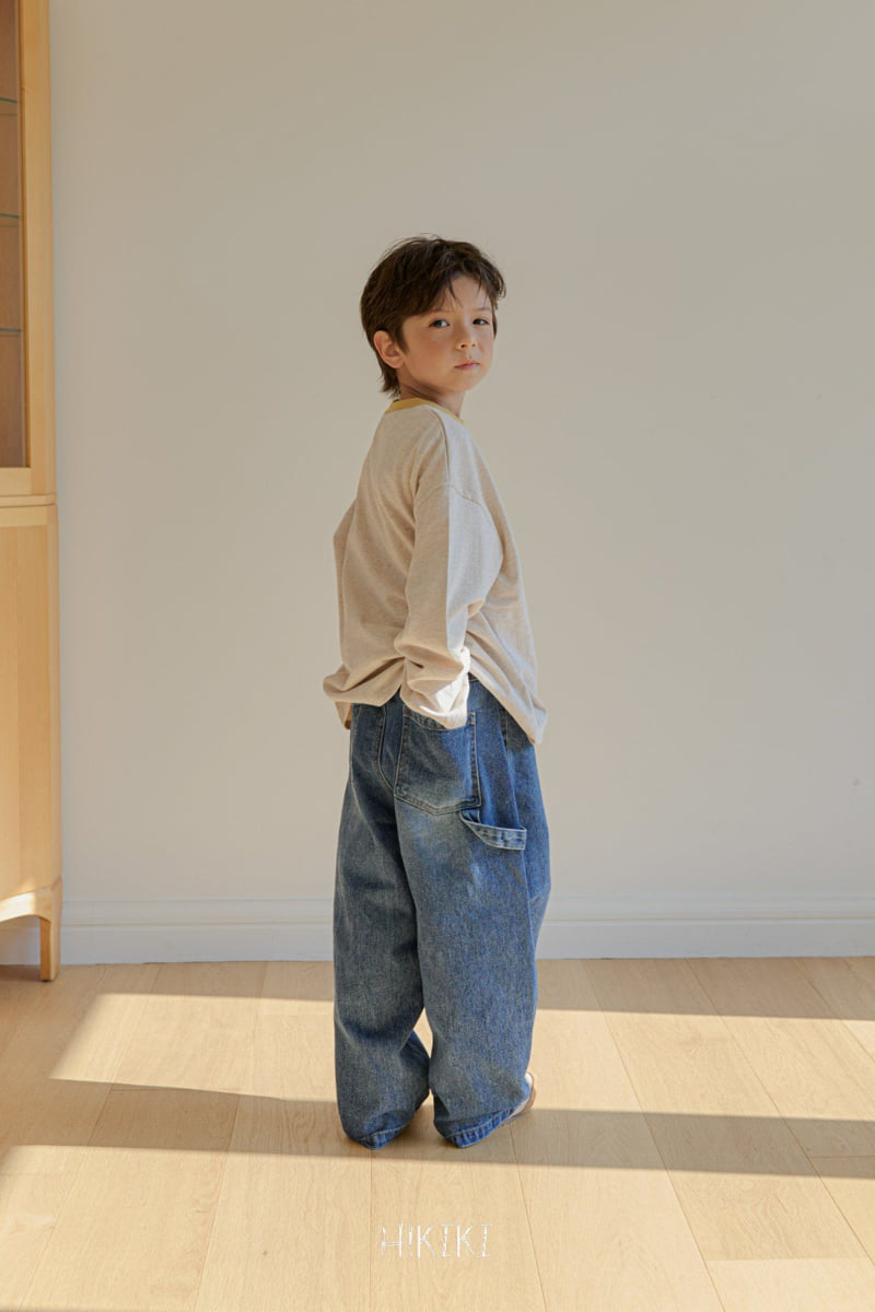 Hikiki - Korean Children Fashion - #kidsshorts - Washed Curve Jeans - 9