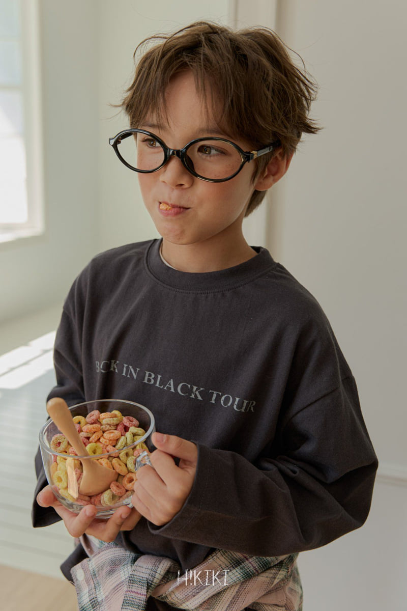 Hikiki - Korean Children Fashion - #littlefashionista - Black Tour Tee - 10