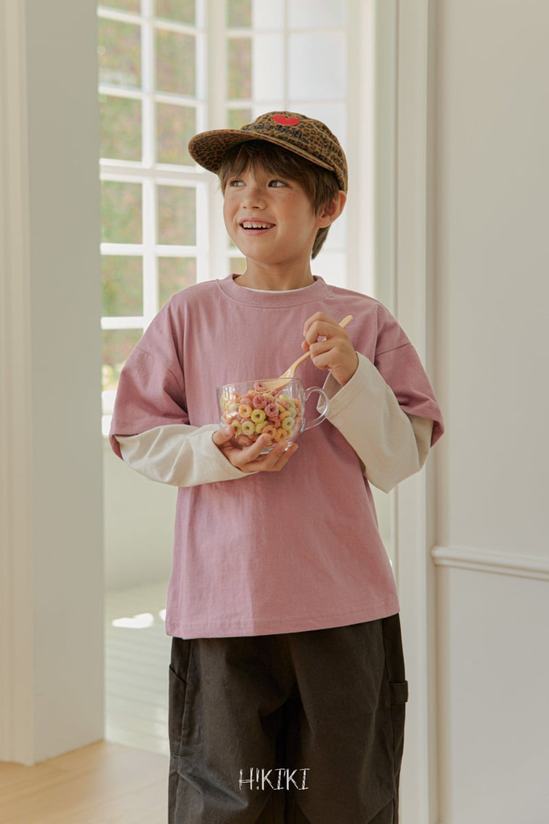 Hikiki - Korean Children Fashion - #magicofchildhood - H Double Sleeve Tee - 7