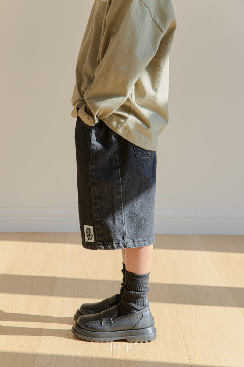 Hikiki - Korean Children Fashion - #minifashionista - Denim Bermuda Pants - 5