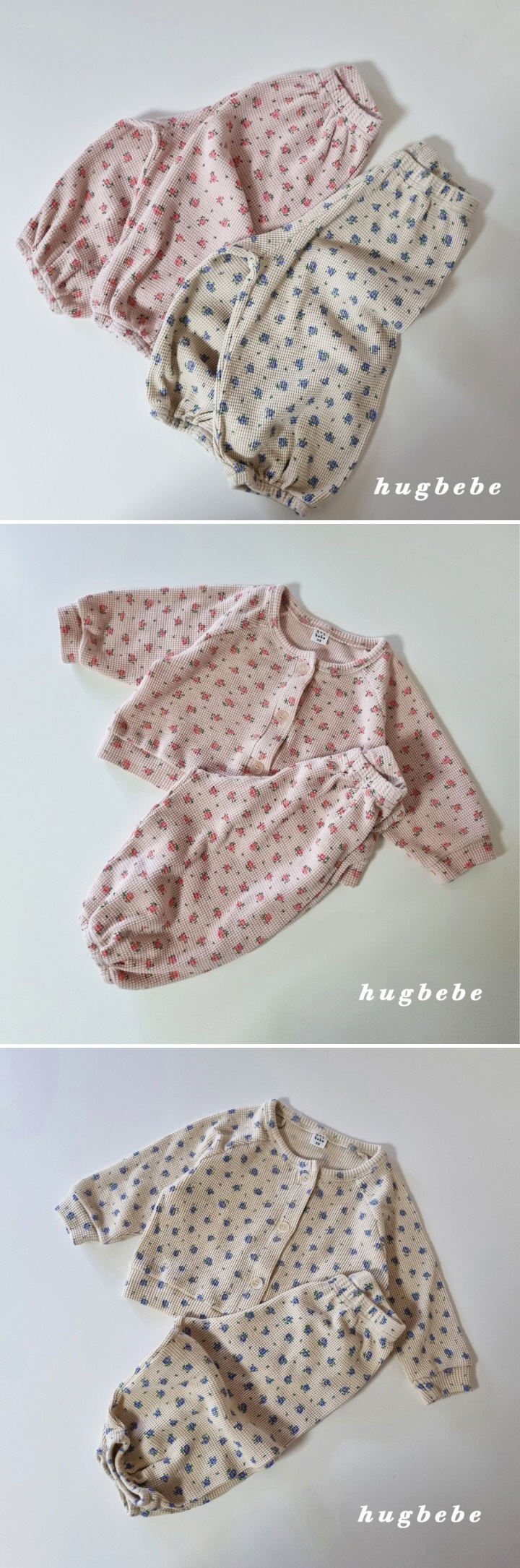 Hug Bebe - Korean Children Fashion - #kidzfashiontrend - Flower Waffle Bloomers