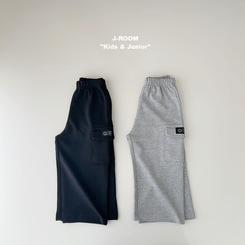J-Room - Korean Children Fashion - #Kfashion4kids - Pocket Label Wide Cargo Pants - 5