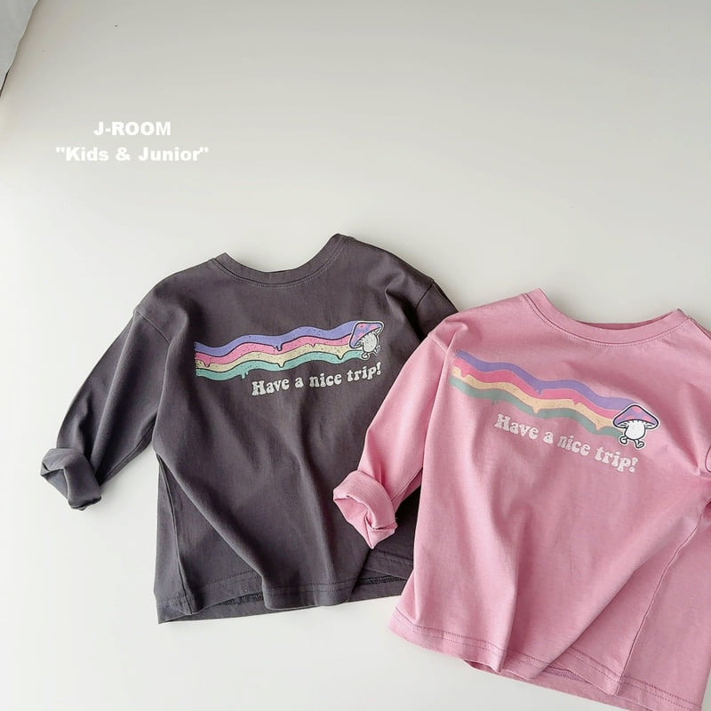 J-Room - Korean Children Fashion - #kidzfashiontrend - Mushroom Print Tee - 4