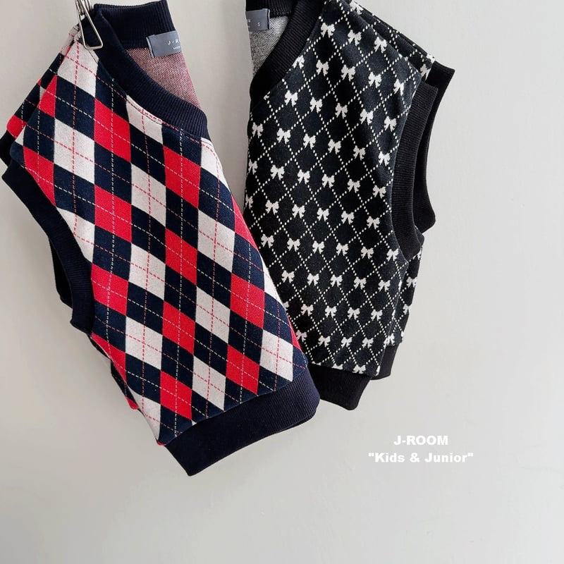 J-Room - Korean Children Fashion - #childofig - Jacquard Pattern Vest - 3