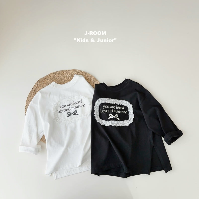 J-Room - Korean Children Fashion - #childrensboutique - Round Lace Long Tee - 5