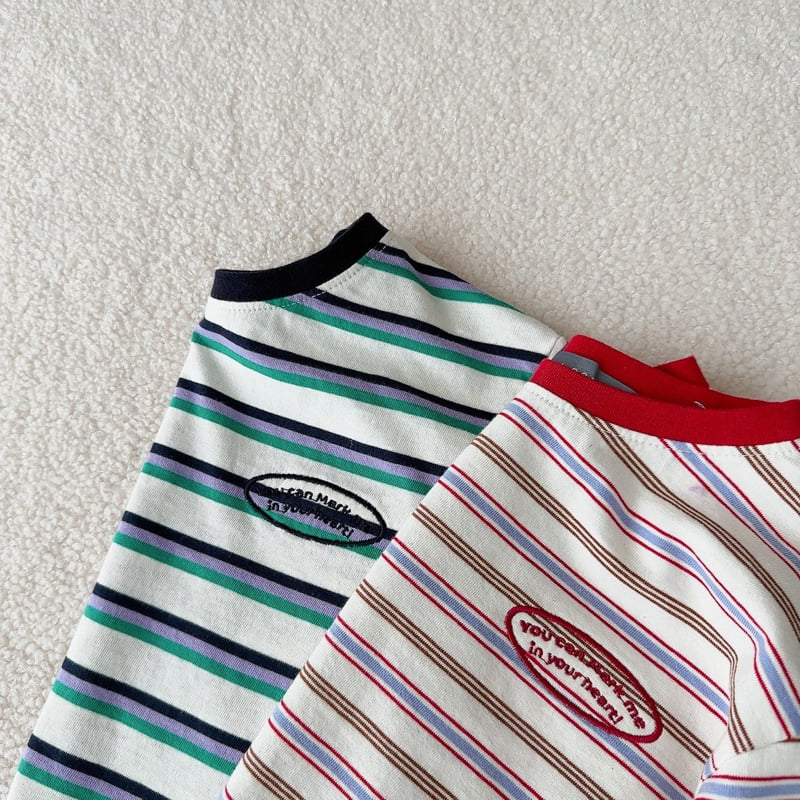 J-Room - Korean Children Fashion - #childrensboutique - Fox Multi Stripe Tee - 6