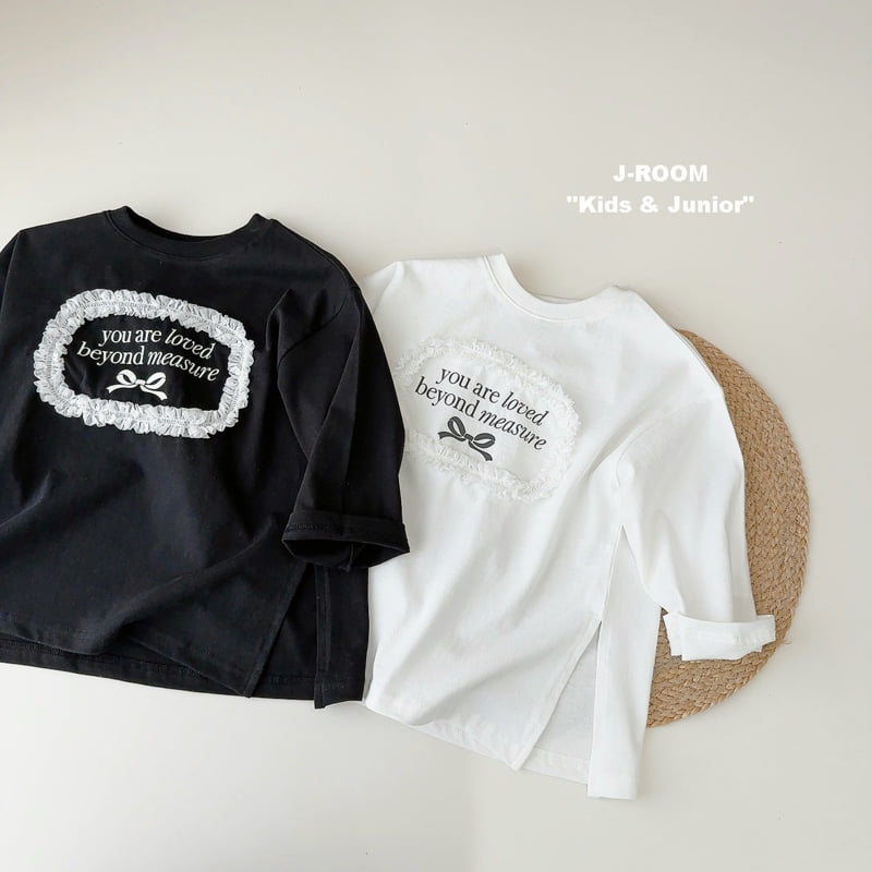 J-Room - Korean Children Fashion - #designkidswear - Round Lace Long Tee - 6