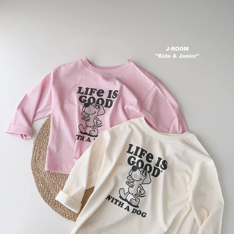 J-Room - Korean Children Fashion - #designkidswear - Puppy Print Tee - 2