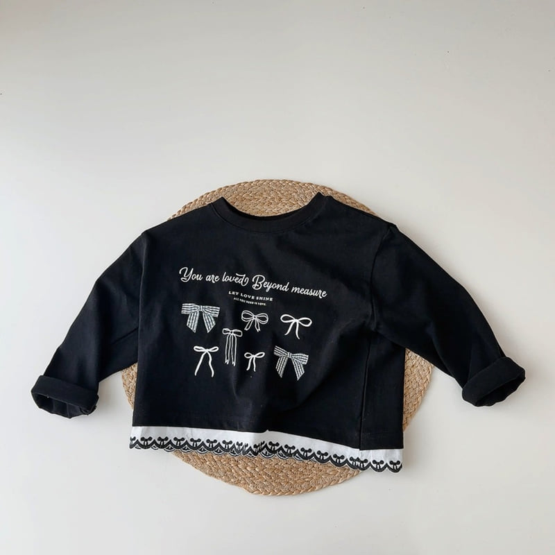 J-Room - Korean Children Fashion - #discoveringself - Ribbon Hem Lace Tee - 11
