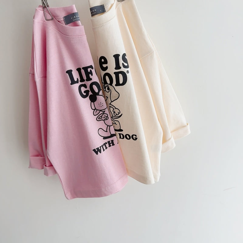 J-Room - Korean Children Fashion - #discoveringself - Puppy Print Tee - 4