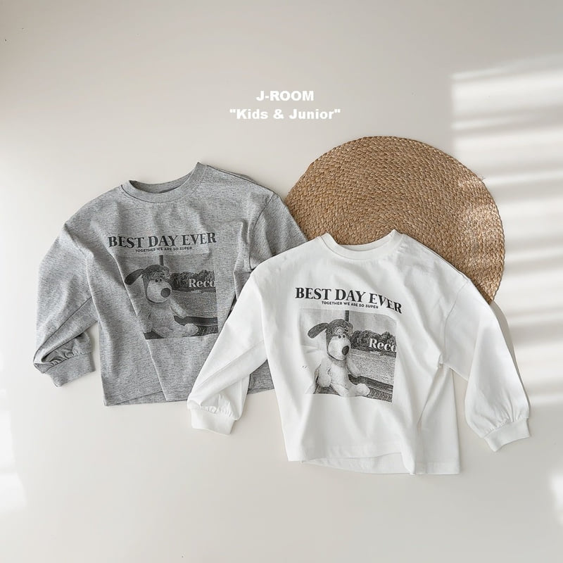 J-Room - Korean Children Fashion - #kidsshorts - Black White Photo Print Tee