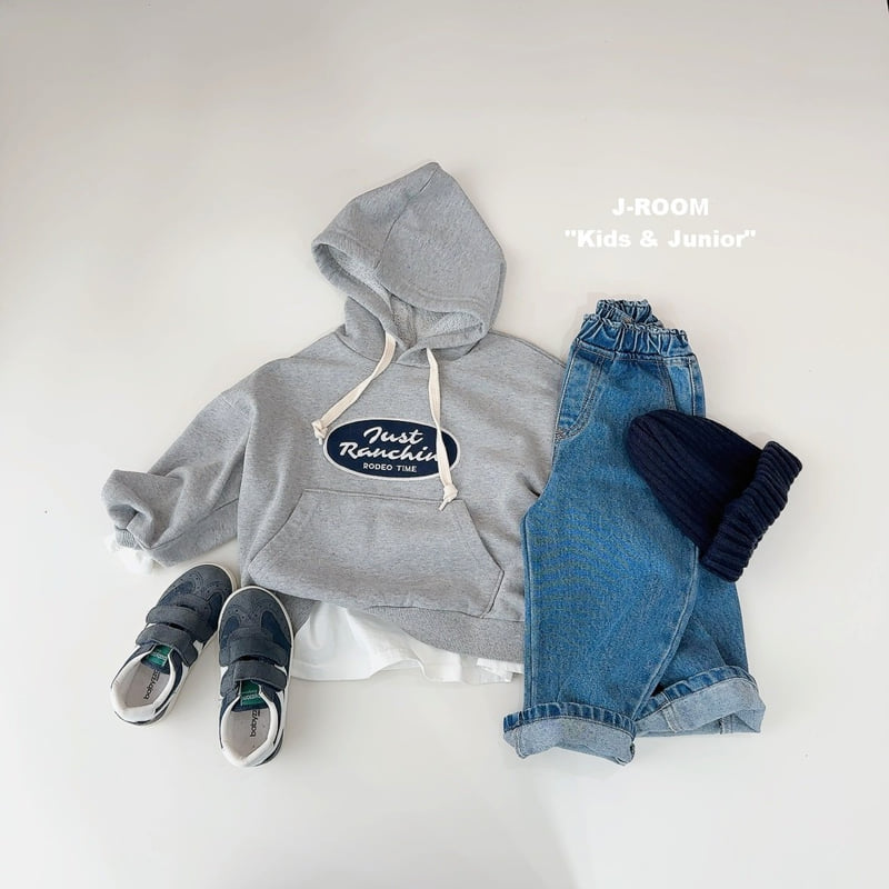 J-Room - Korean Children Fashion - #kidsshorts - Point Label Wide Denim Pants - 11