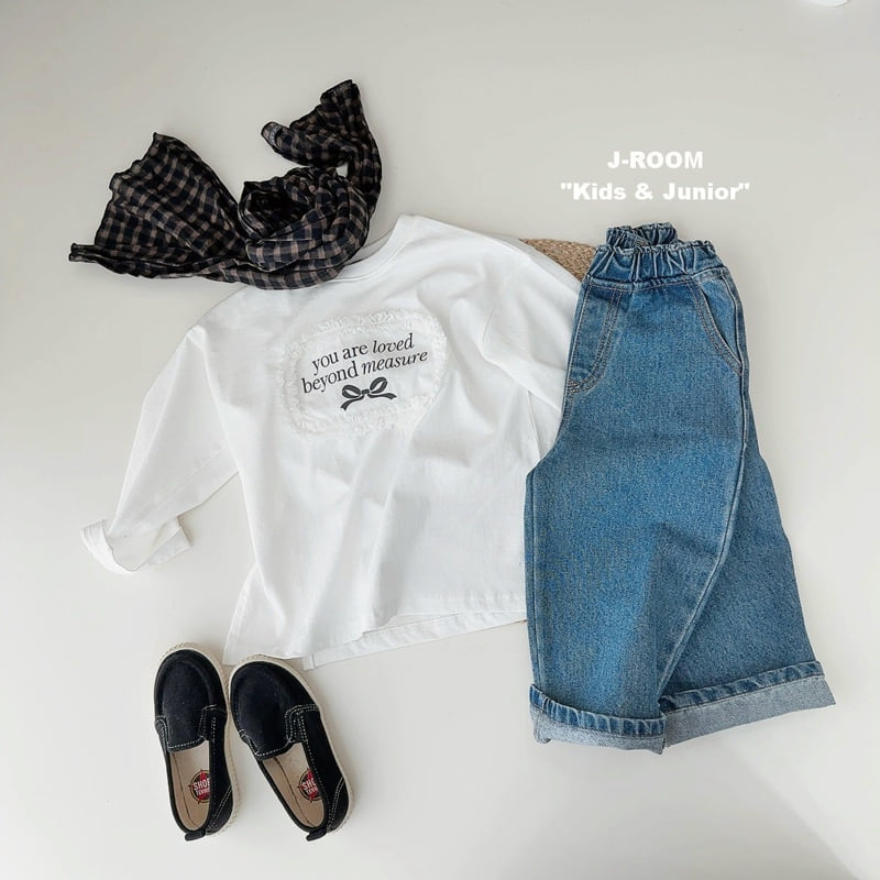 J-Room - Korean Children Fashion - #kidsstore - Round Lace Long Tee - 10