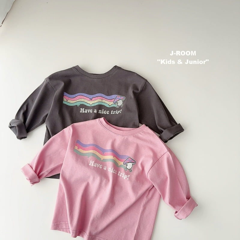 J-Room - Korean Children Fashion - #kidsstore - Mushroom Print Tee - 2