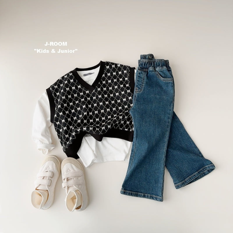 J-Room - Korean Children Fashion - #kidzfashiontrend - Jacquard Pattern Vest - 10