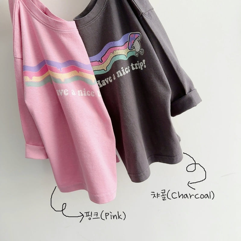 J-Room - Korean Children Fashion - #kidzfashiontrend - Mushroom Print Tee - 3