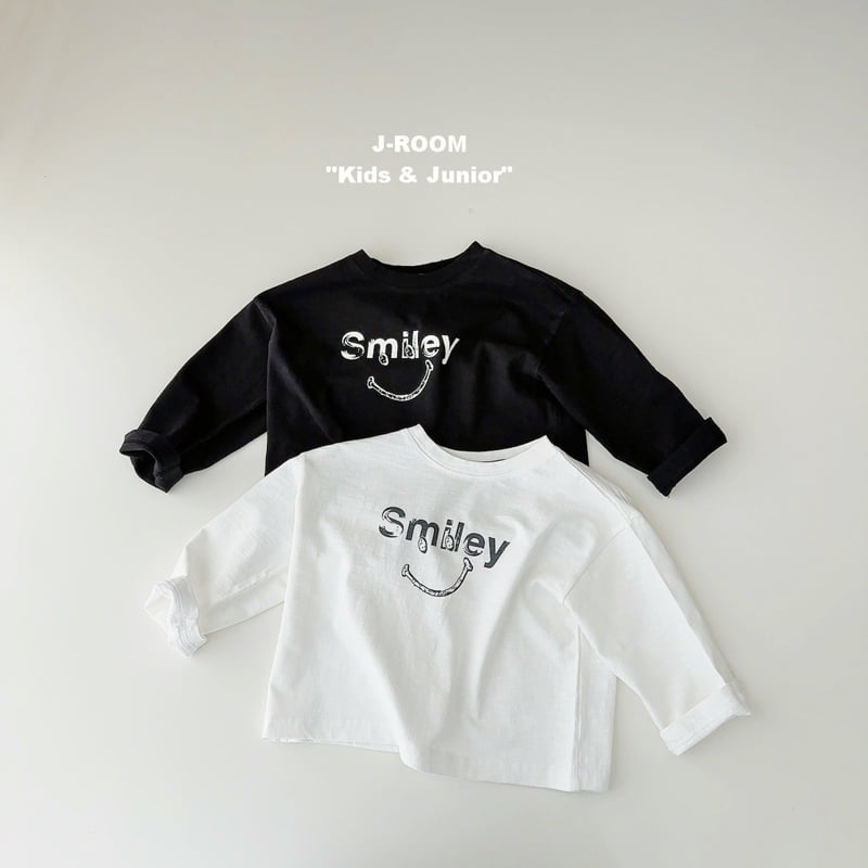 J-Room - Korean Children Fashion - #kidzfashiontrend - Slub Smile Tee