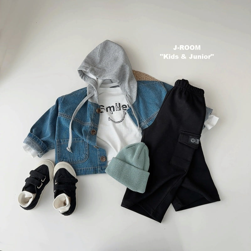 J-Room - Korean Children Fashion - #littlefashionista - Pocket Label Wide Cargo Pants - 6