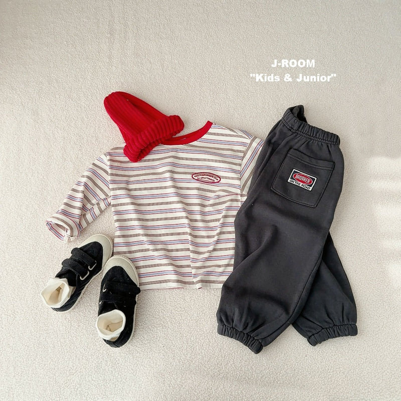 J-Room - Korean Children Fashion - #littlefashionista - Wappen Jogger Pants - 10
