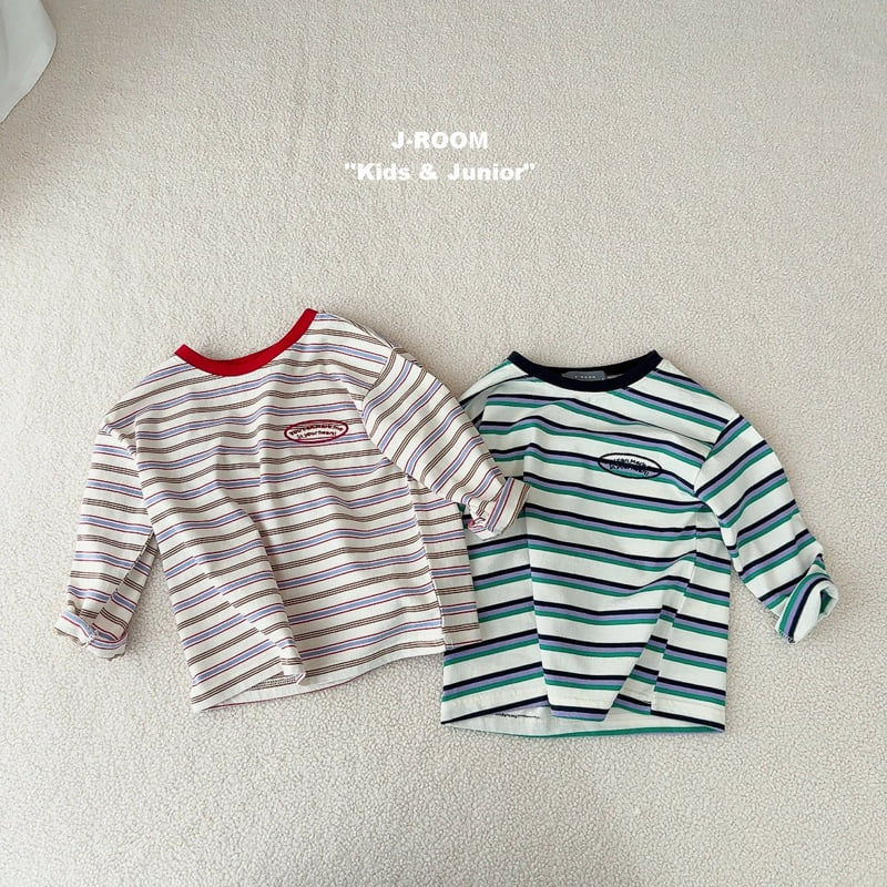 J-Room - Korean Children Fashion - #magicofchildhood - Fox Multi Stripe Tee