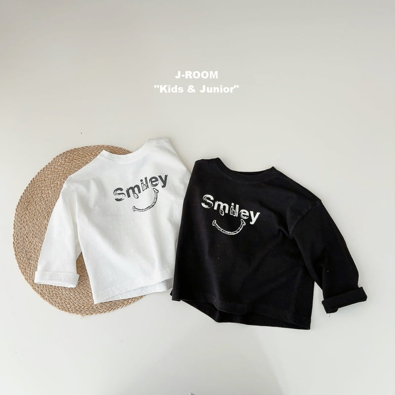 J-Room - Korean Children Fashion - #littlefashionista - Slub Smile Tee - 4