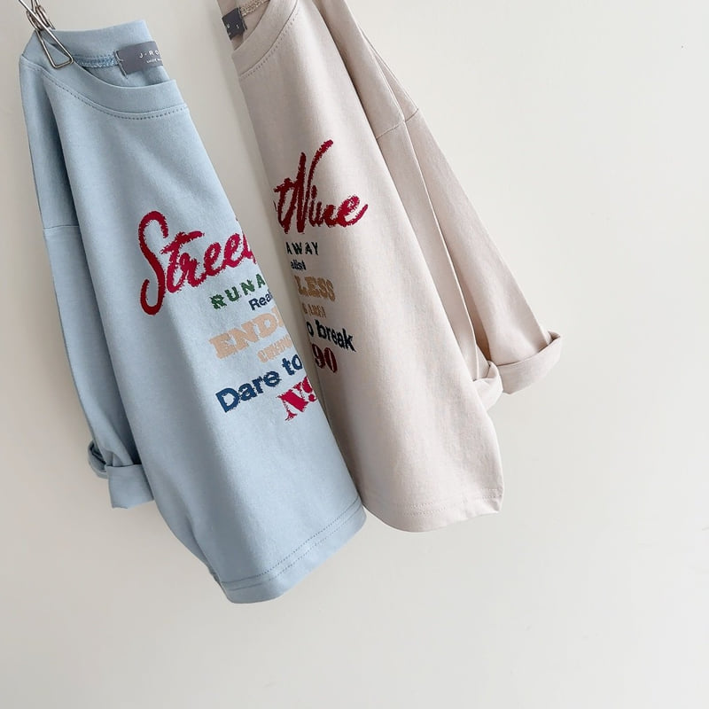 J-Room - Korean Children Fashion - #magicofchildhood - Vintage English Print Tee - 4