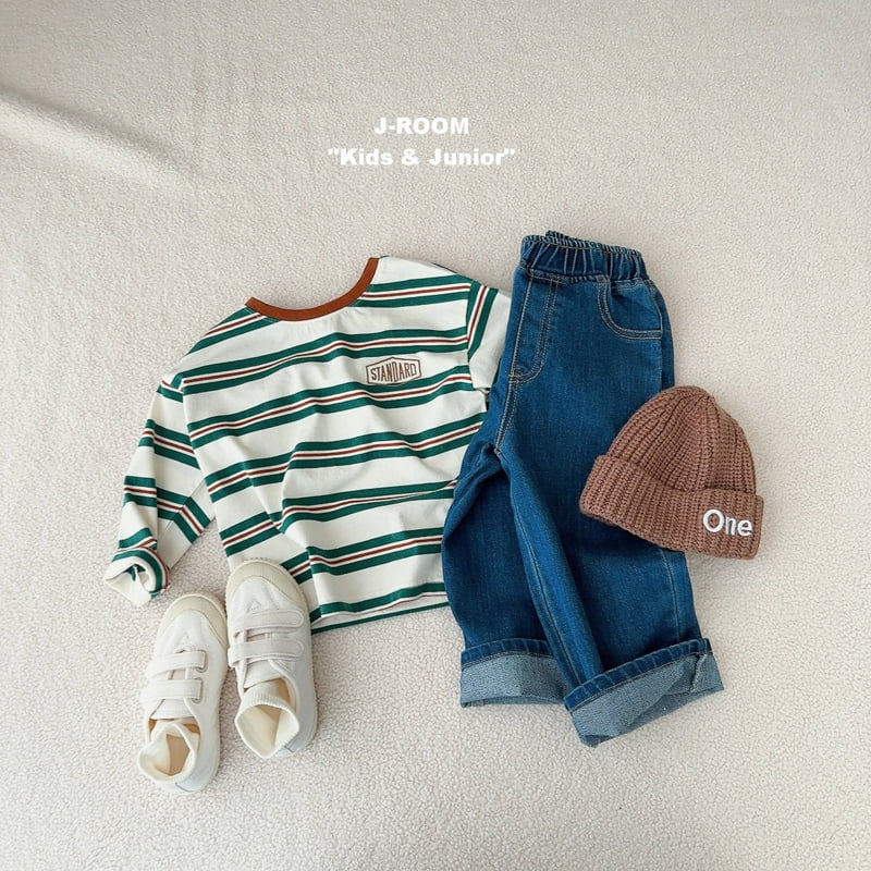 J-Room - Korean Children Fashion - #minifashionista - Kale Stripe Tee - 9