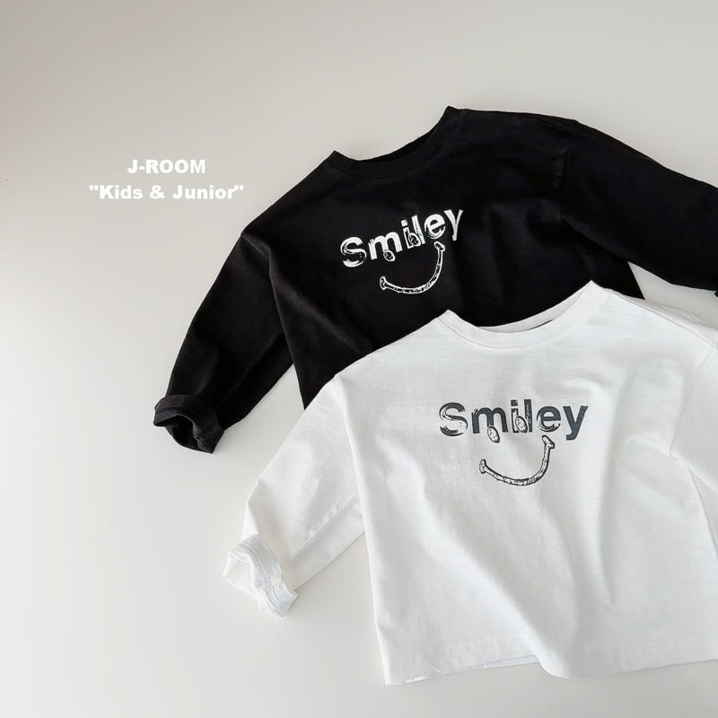 J-Room - Korean Children Fashion - #minifashionista - Slub Smile Tee - 5