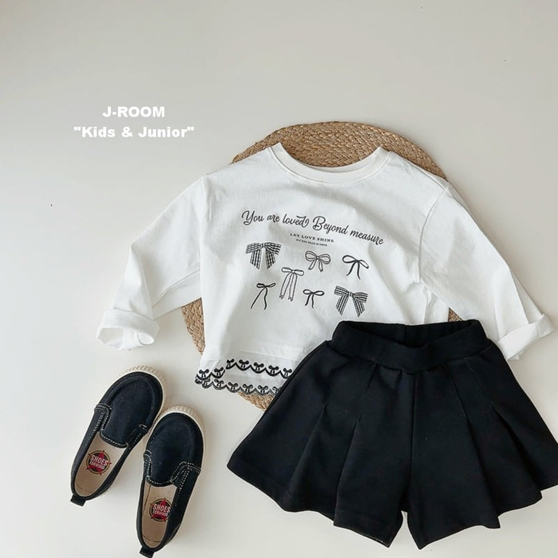 J-Room - Korean Children Fashion - #prettylittlegirls - Ribbon Hem Lace Tee - 6