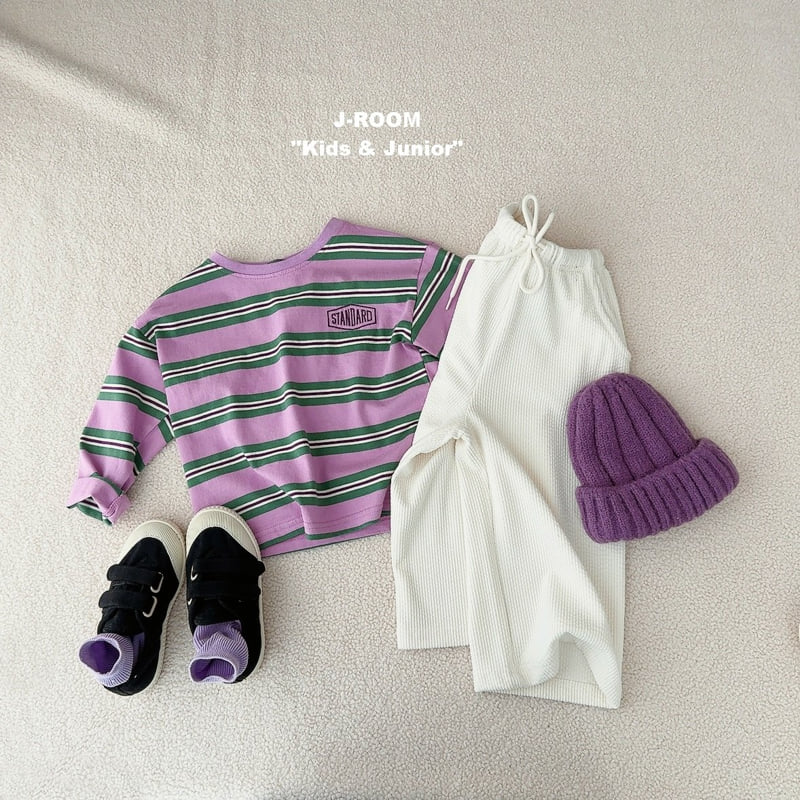 J-Room - Korean Children Fashion - #prettylittlegirls - Kale Stripe Tee - 10