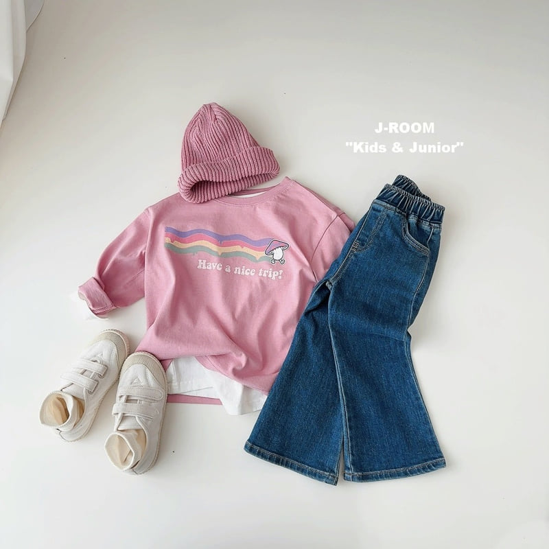 J-Room - Korean Children Fashion - #todddlerfashion - Mushroom Print Tee - 9