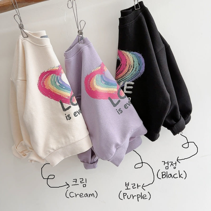 J-Room - Korean Children Fashion - #toddlerclothing - Rainbow Sweatshirt - 3