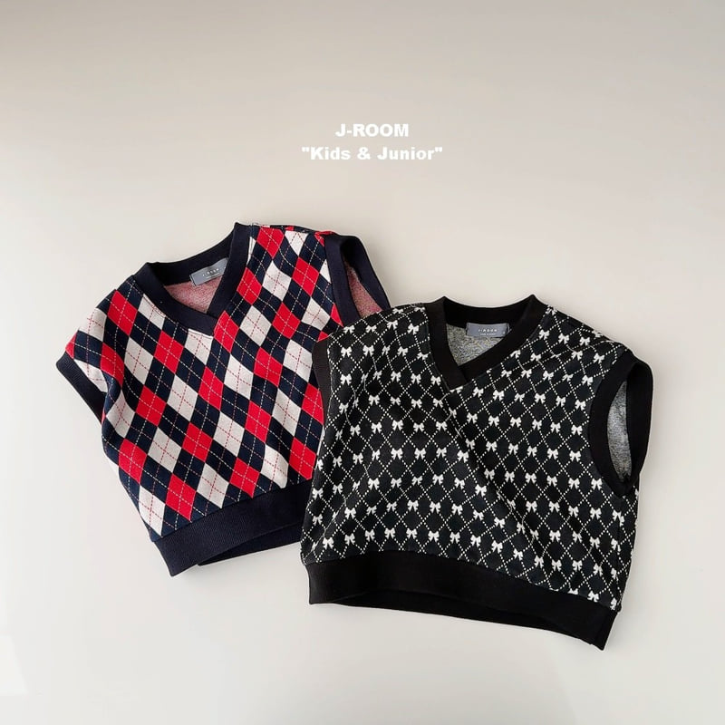 J-Room - Korean Children Fashion - #toddlerclothing - Jacquard Pattern Vest