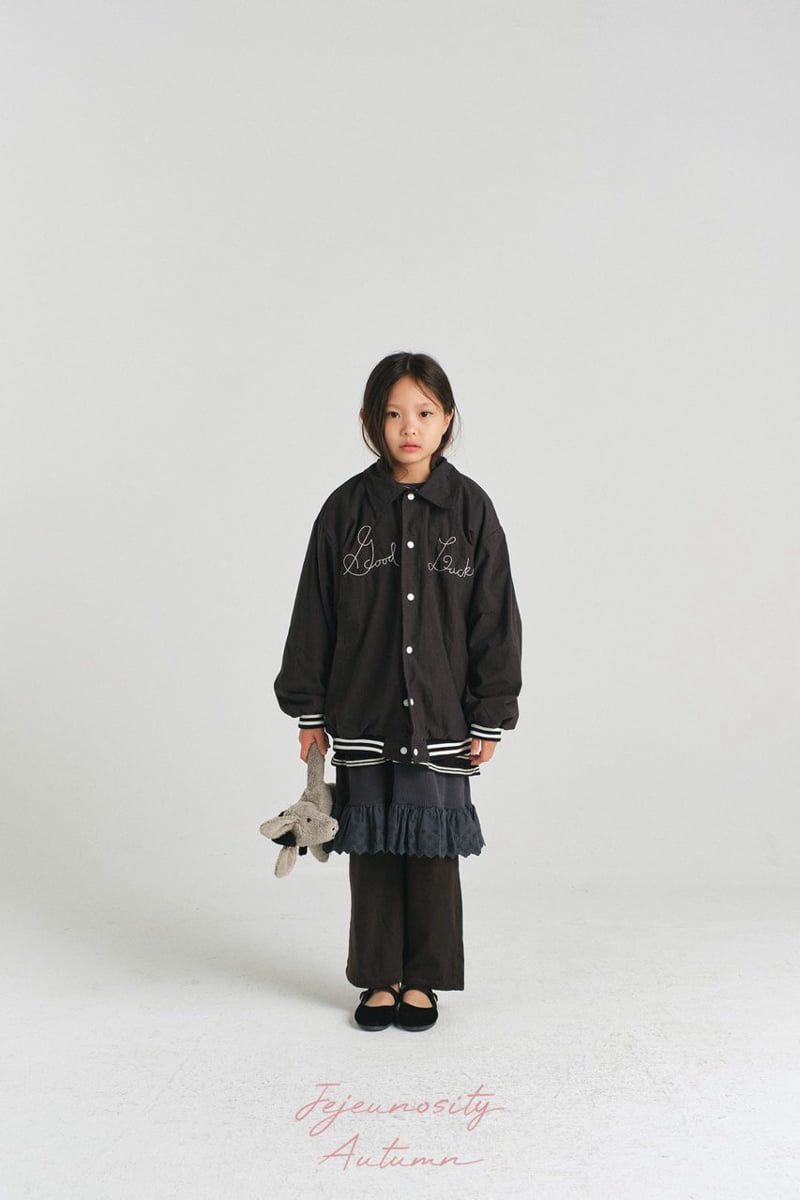 Jejeunosity - Korean Children Fashion - #Kfashion4kids - Snack Varsity Jacket Junior - 9